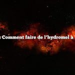Question : Comment faire de l’hydromel à la maison